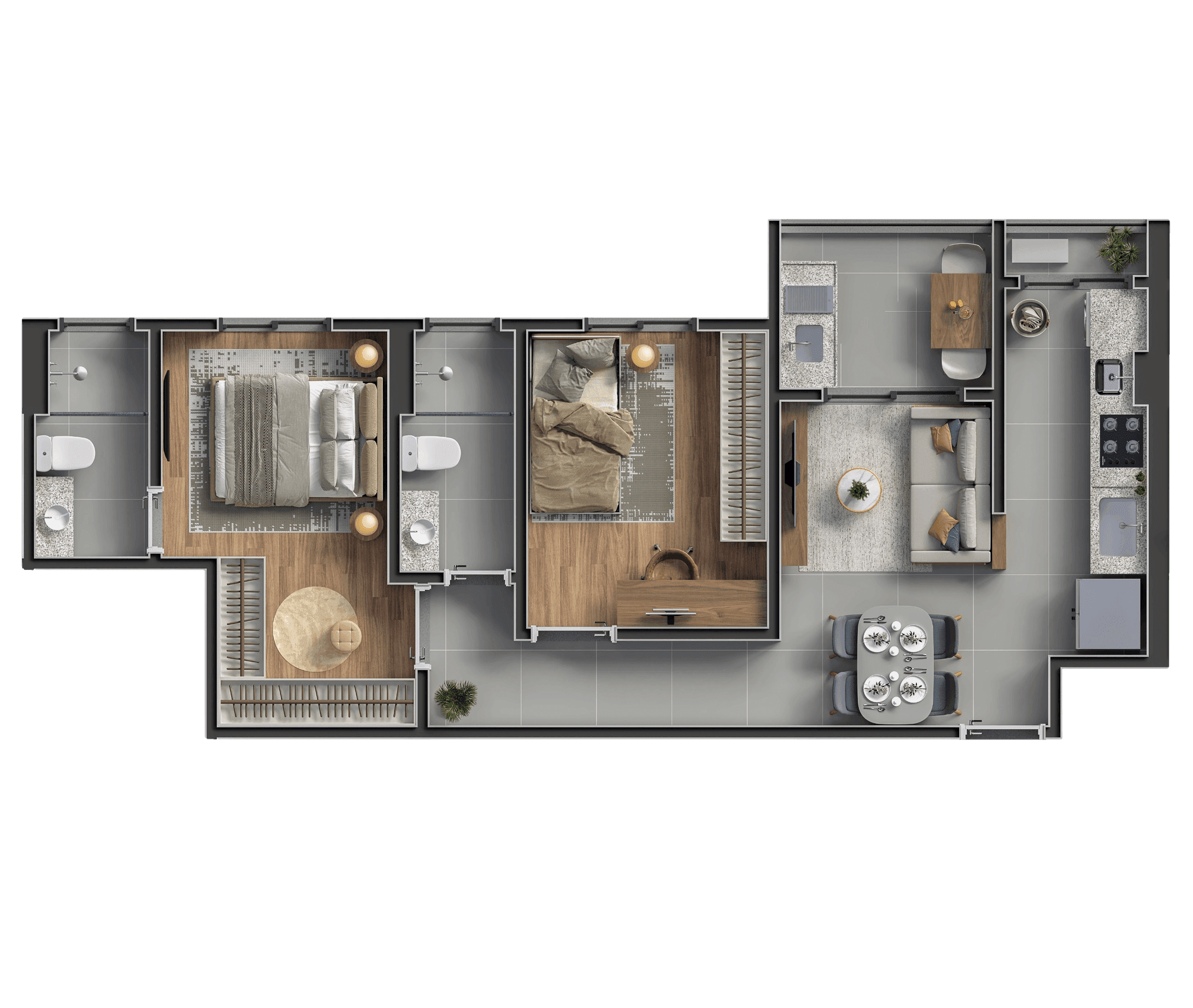 Apartamentos 3 e 5