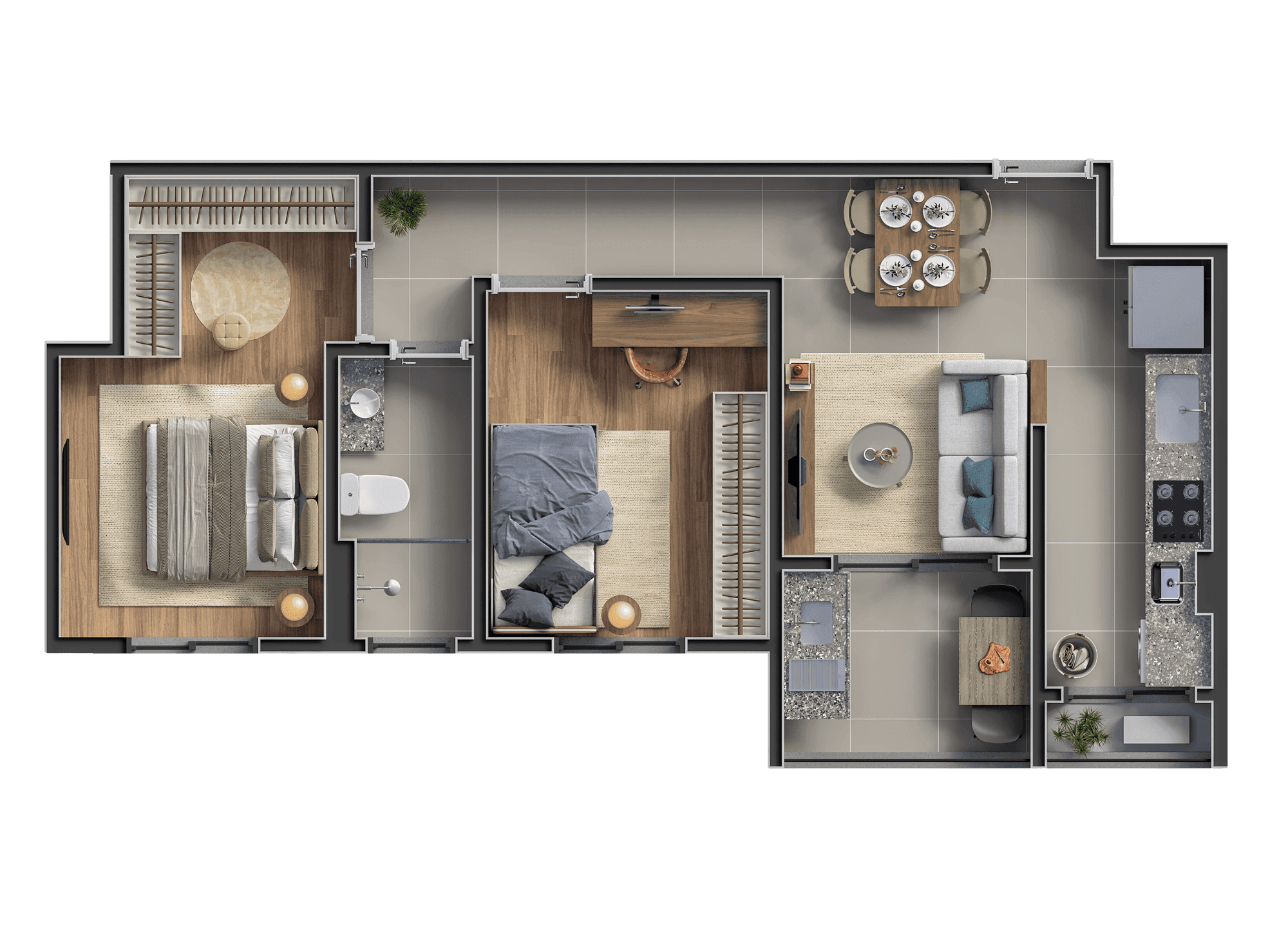 Apartamentos 4 e 6